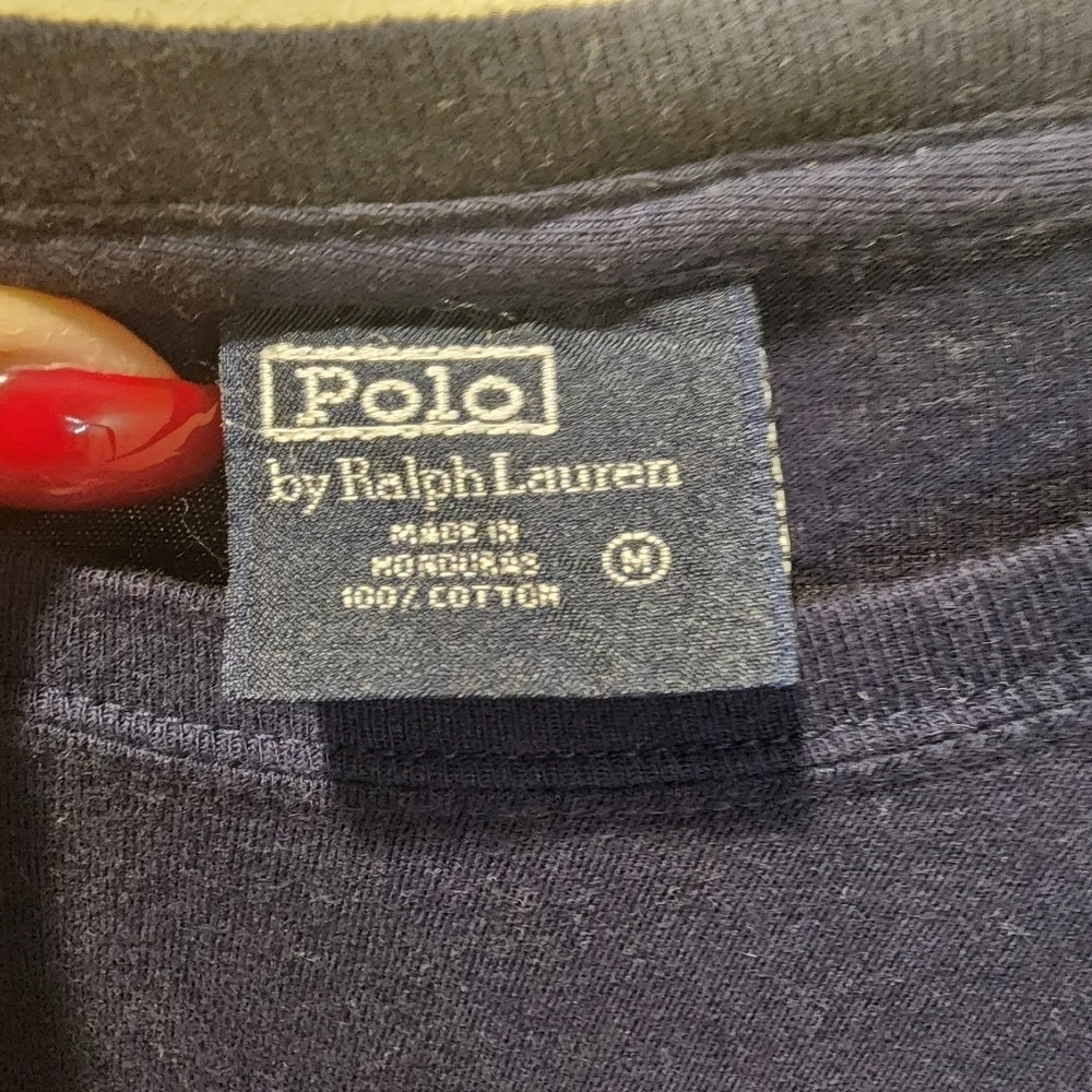 Polo by Ralph Lauren Men's Navy Blue Short Sleeves Tshirt Size M
